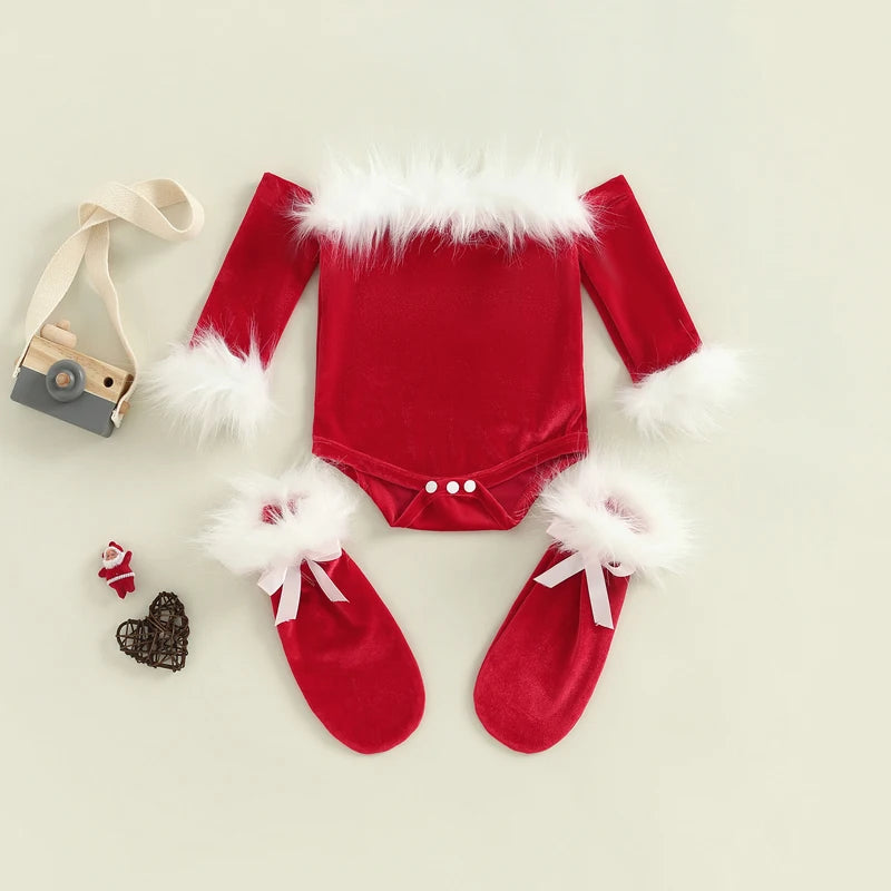 0-24M Baby Girls Christmas Clothes Set