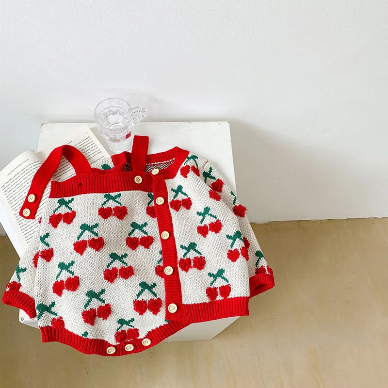 Autumn Baby Bodysuits and Knit Cardigans 2pcs Set