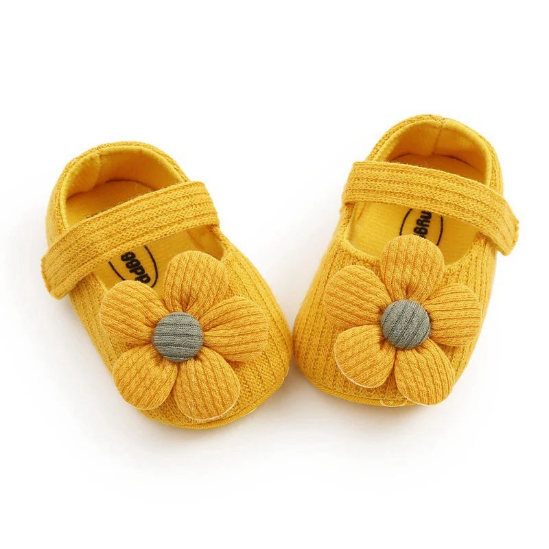 Baby Girl Princess Shoes Anti-Slip Bow Sneakers 0-18 Months