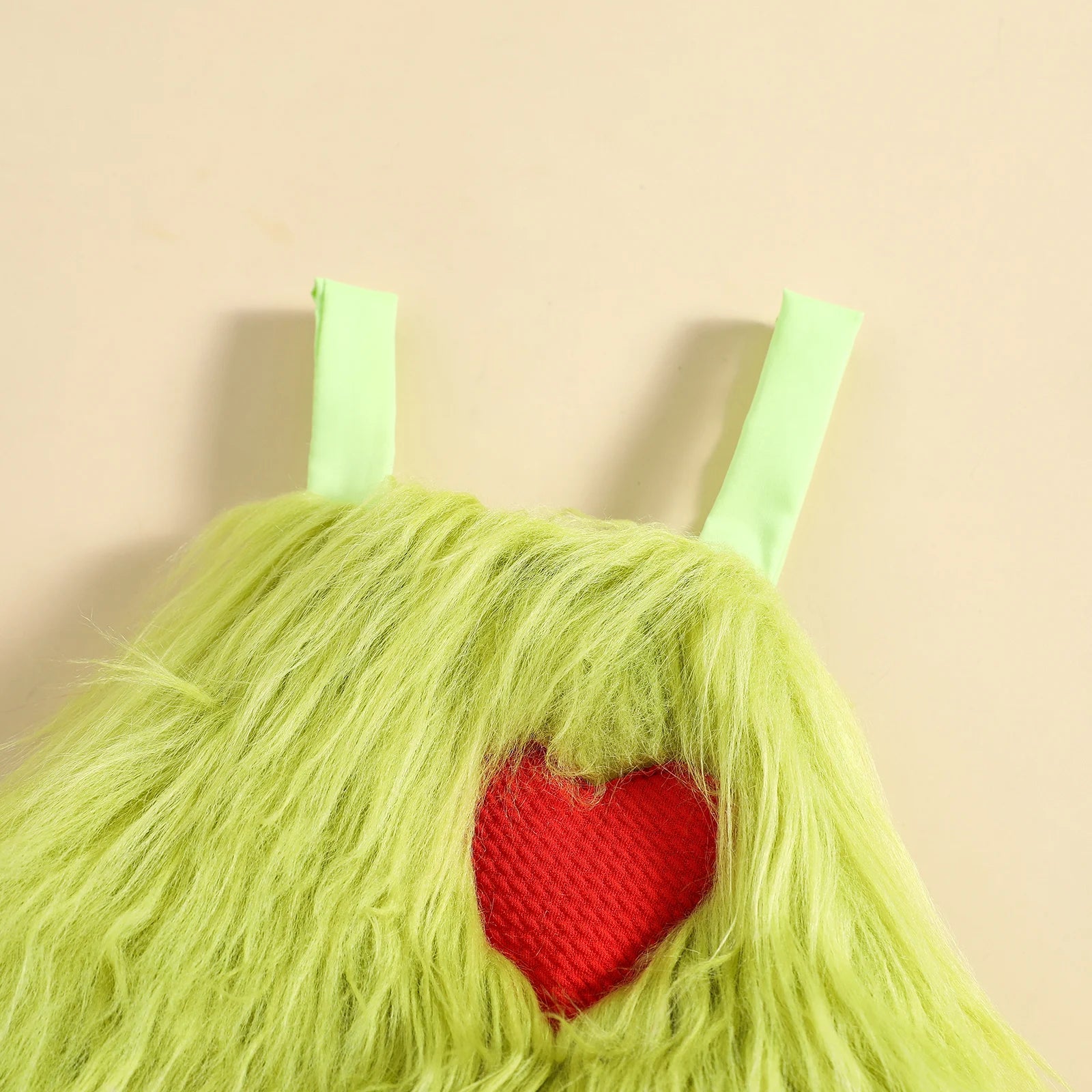 0-3Y Baby Romper Heart Applique Halter Headband+ Leg Warmer