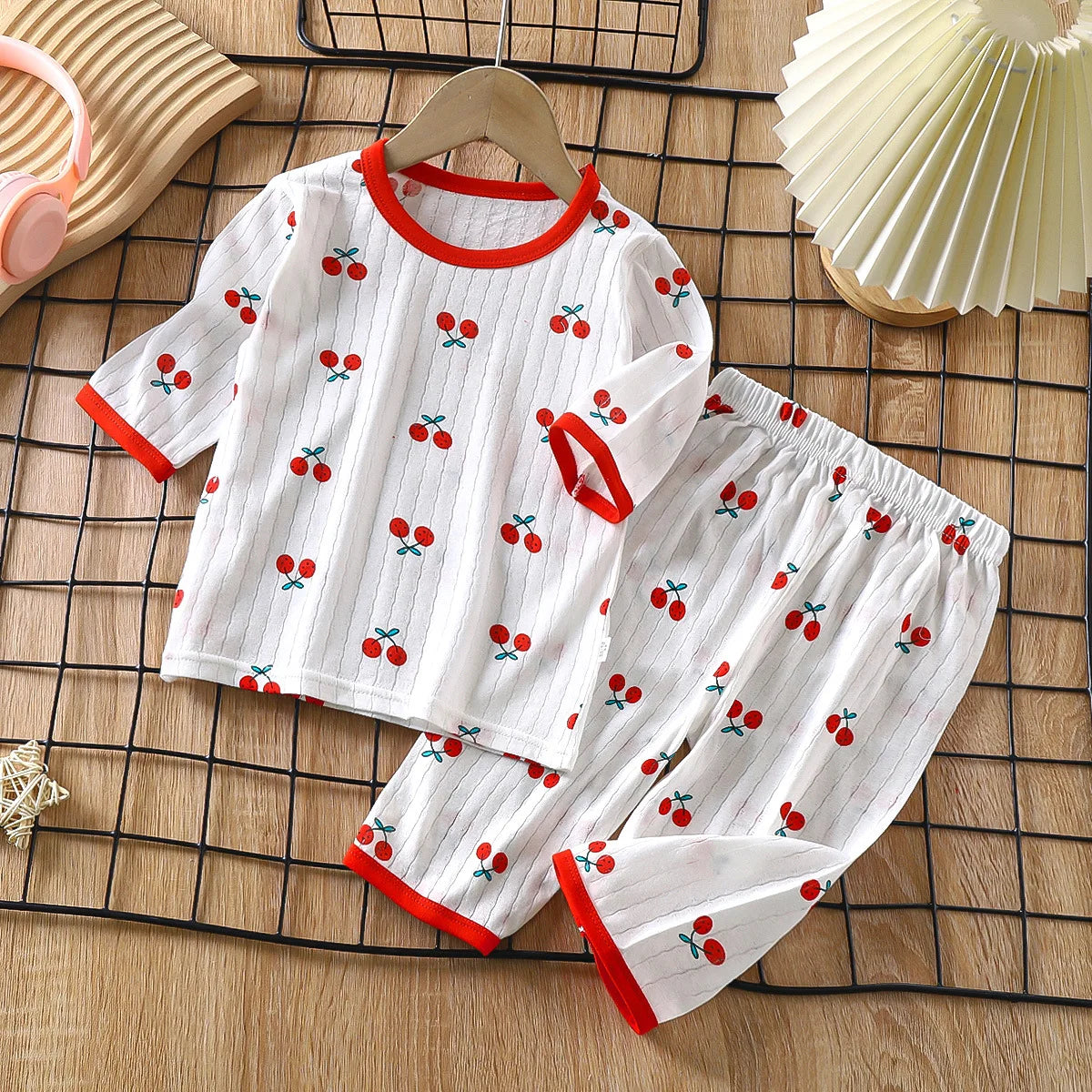 2024 New Baby Home Clothes Set Pure Cotton Pajamas
