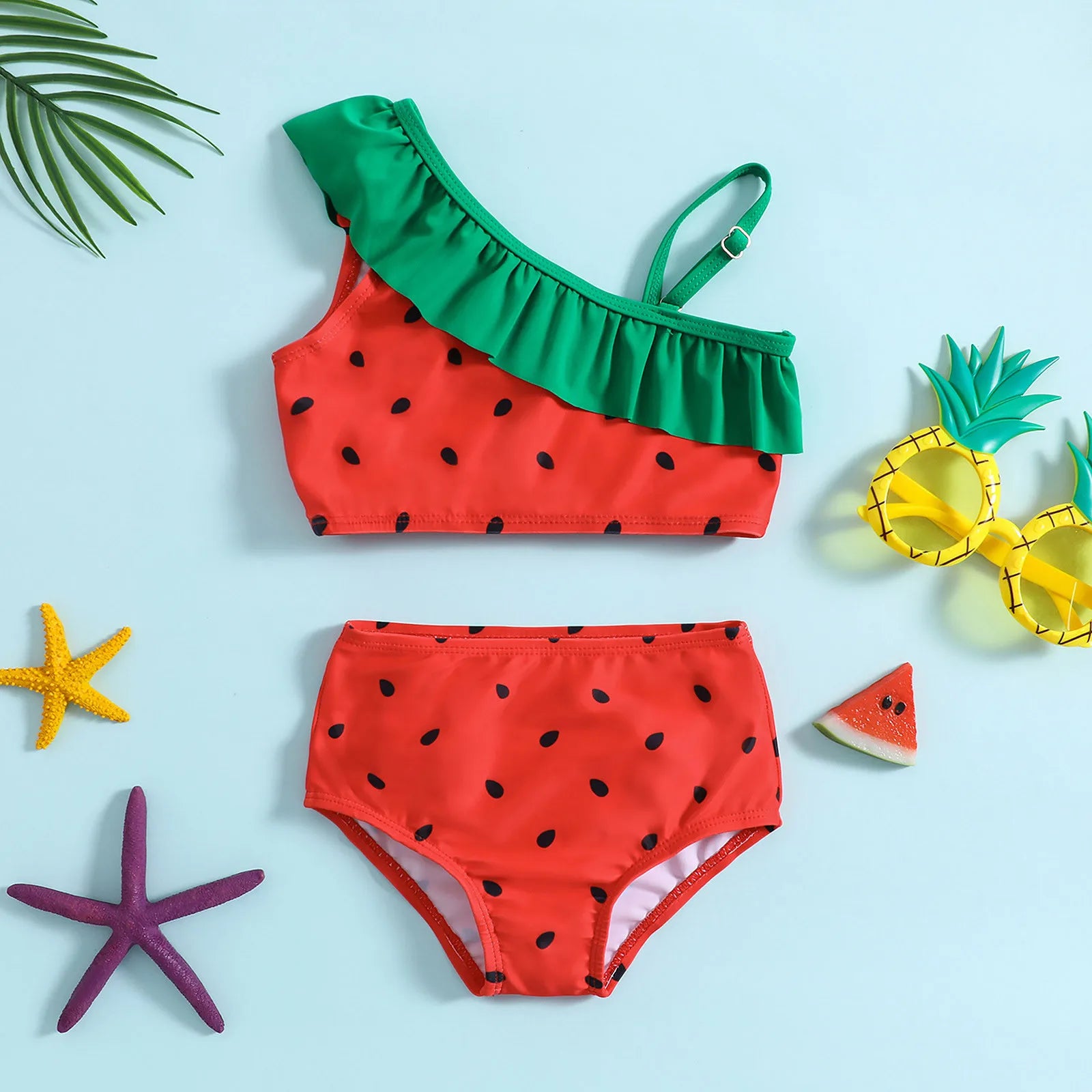 Toddler Kids Baby Girl Swimsuits Cute Watermelon