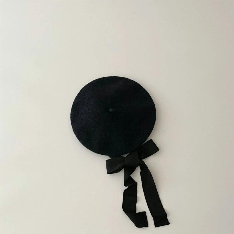Stylish and Warm Hat for Baby Girls Casual Beret Hair Accessory