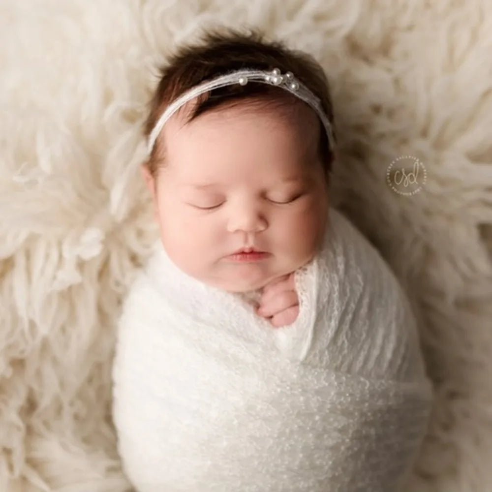 Newborn Knit Mohair Photo Shoot Prop Blanket Wraps