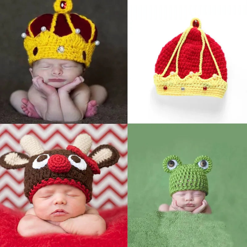 Hand Knitted Lovely Baby Cartoon Hat Infant