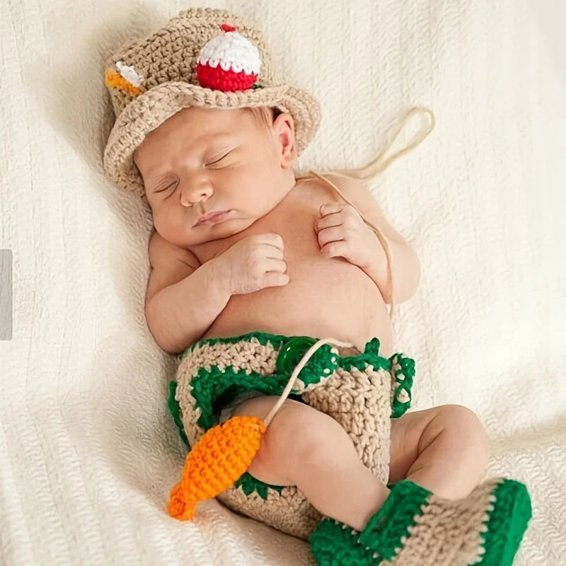 0-6months Baby Costumes Newborn Photo Props Hand-knitted