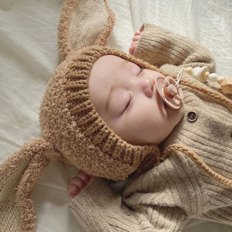 Cute Cartoon Animal Ear Hat for Kids Warm Newborn Baby Accessories