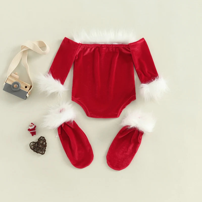 0-24M Baby Girls Christmas Clothes Set