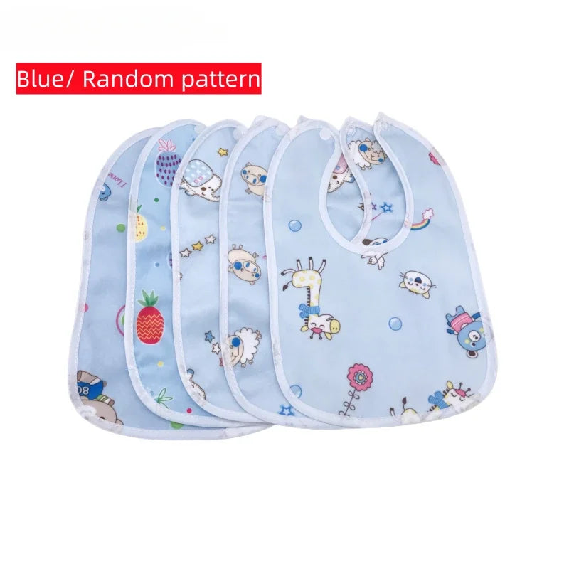 1PCS Baby Bibs Cotton Waterproof Bib Feeding Clothes