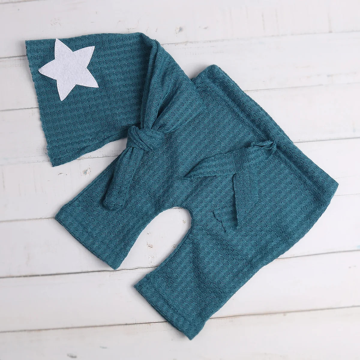 Newborn Knitted Hat Jumpsuit Infants Photo