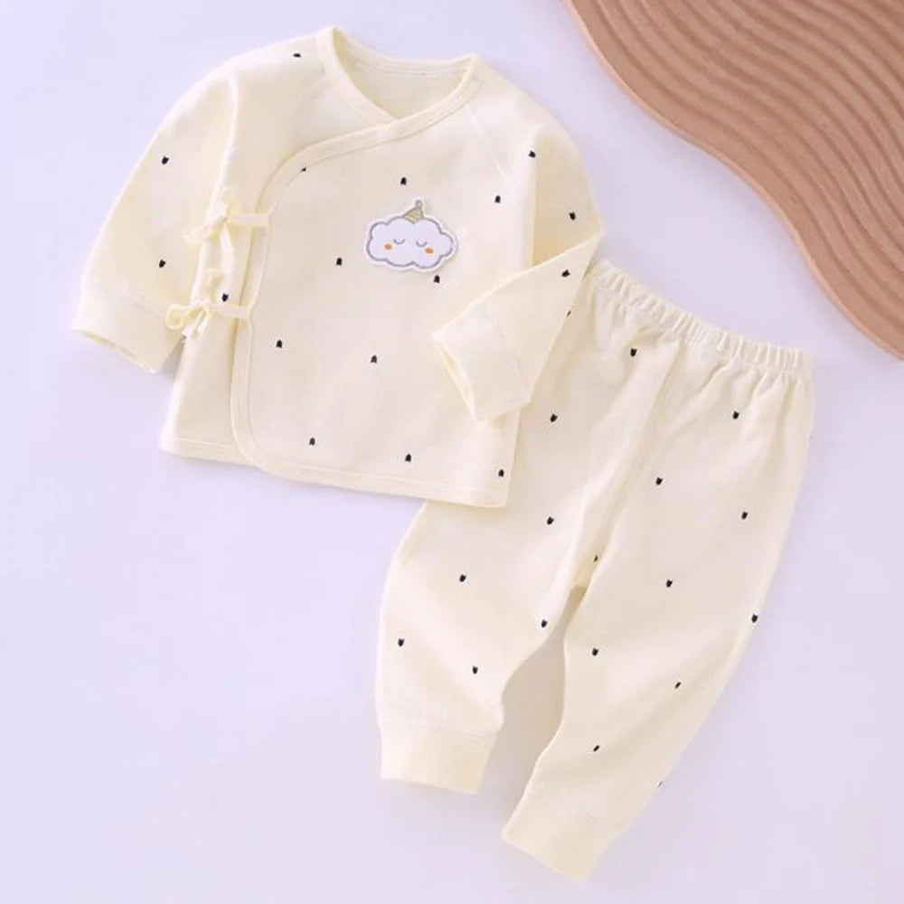 Autumn Baby Girl Outfit Set Two Pieces Cotton Underwear 0-6 Months