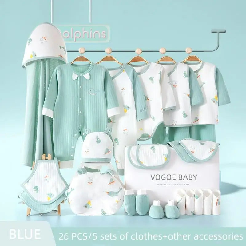 18/22/26 PCS Newborn Baby Gift 100% Cotton 0-6 Months No Box