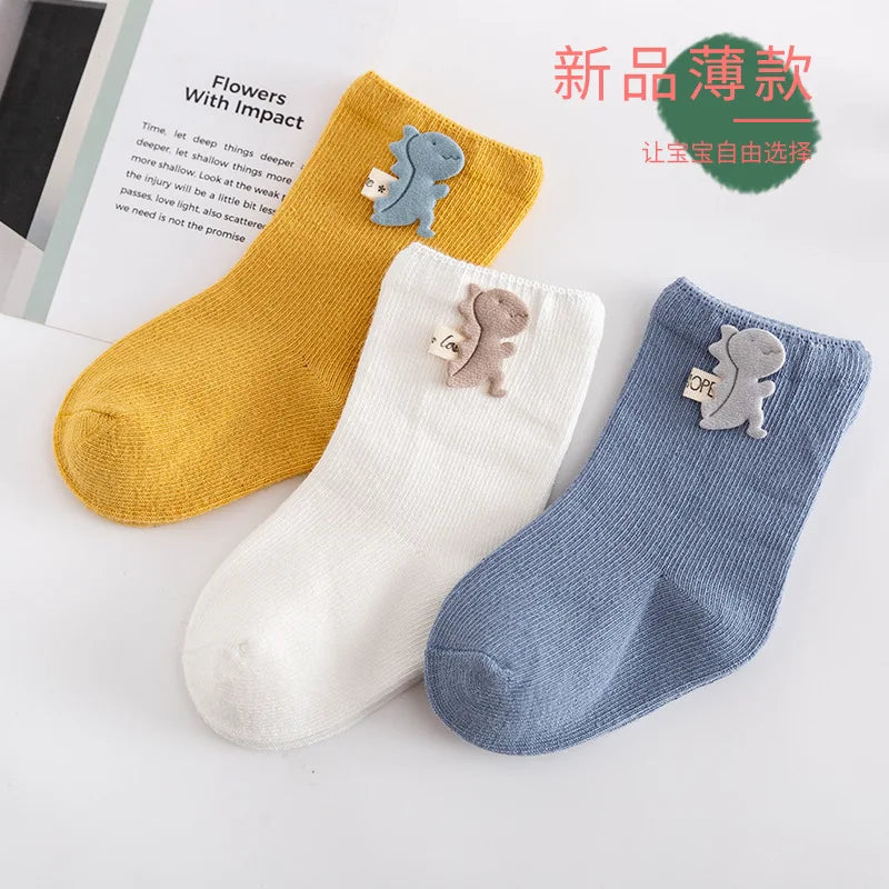 3 Pairs/Lot Baby Cotton Socks