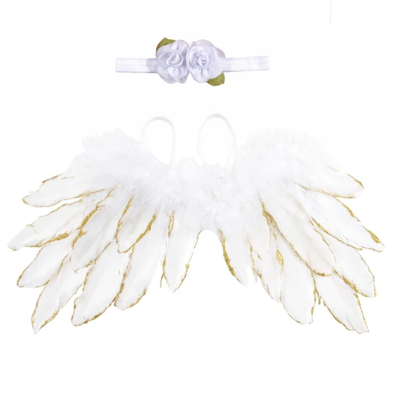 Baby Angel Wing with Headband Photo Shooting Accessories