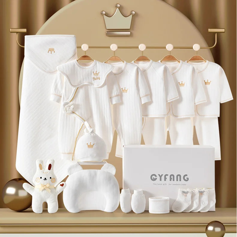 Newborn Baby Clothing Set 15/17/18/20 pieces/0-12 Months 100% Cotton Set