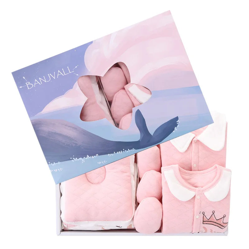 Autumn Newborn Baby Gift Clothing Set 100% Cotton High Quality