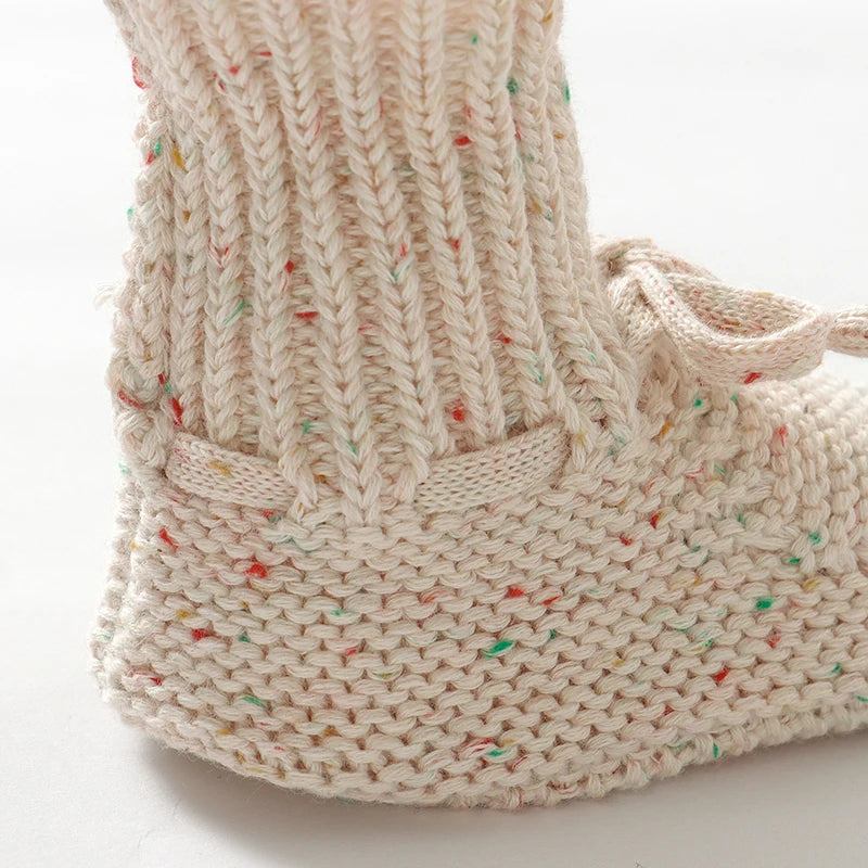 Newborn Boots Fashion Slip-On Knitted 0-18M Footwear