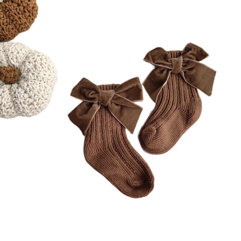 Big Bow Cotton Socks Infant Accessories
