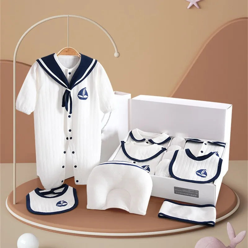 19/21/22/23pcs Navy Style Autumn Pure Cotton Baby Gift With Box