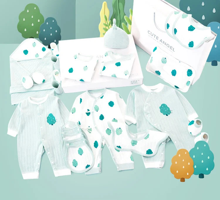 24/26 Pieces Newborn Clothes Baby Gift Pure Cotton Baby Set 0-6 Months