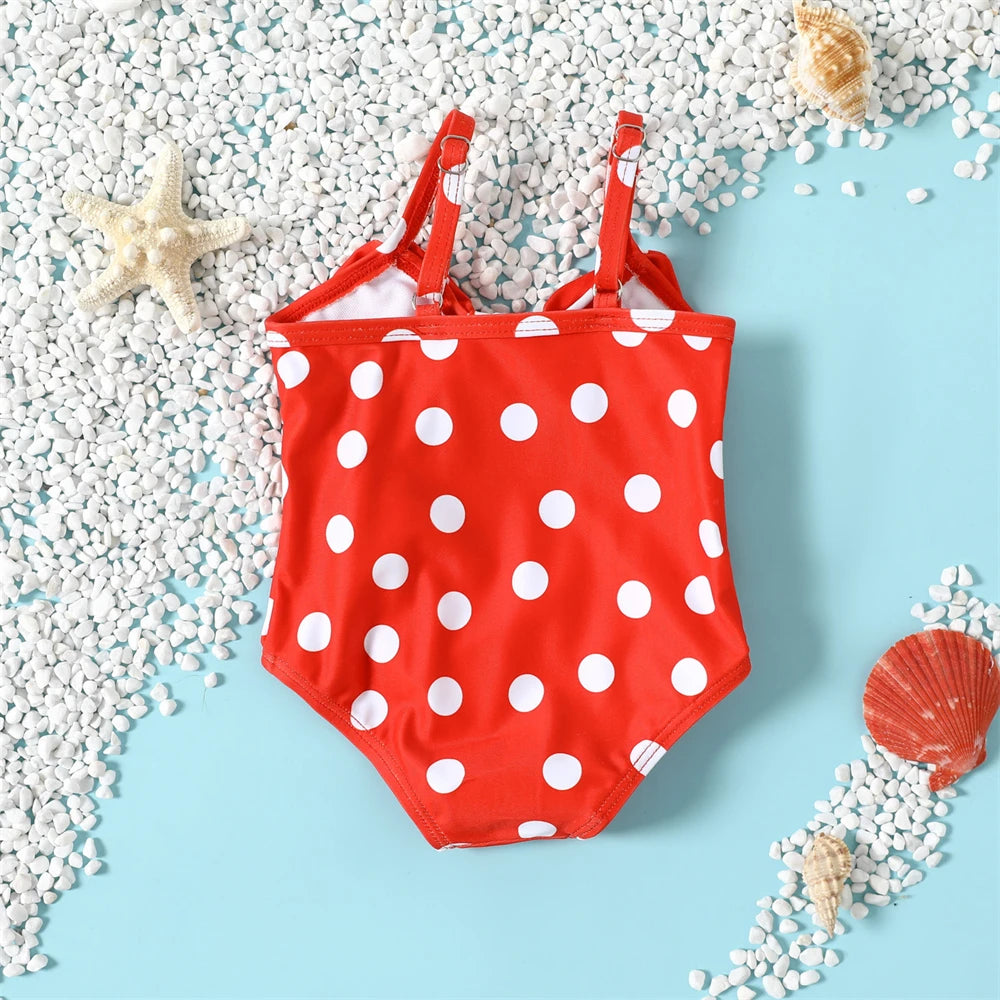 Toddler Baby Girls Cute Dots Swimsuit