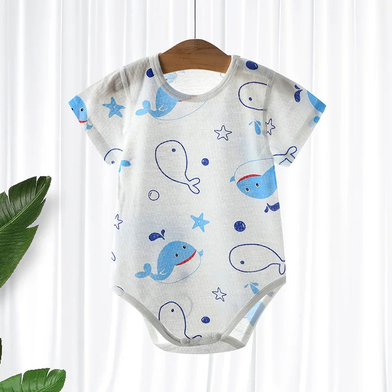 High Quality Newborn Pajamas Baby Summer Rompers 100% Cotton