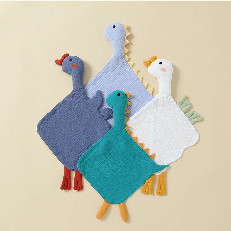 Baby Animals Plush Toy Soft Towel Newborn Snuggle Comforter