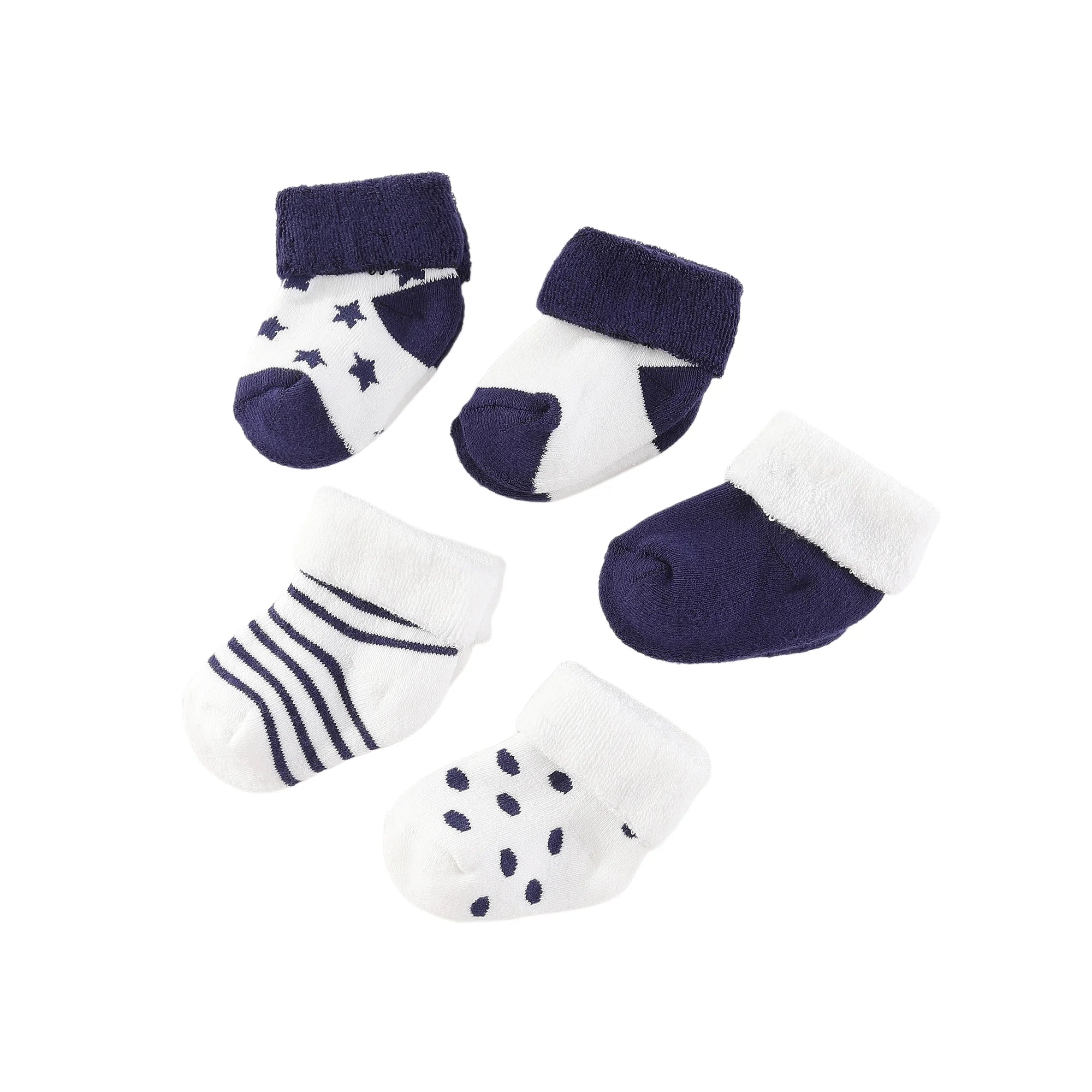 5 Pairs 100%Cotton Baby Socks Sets