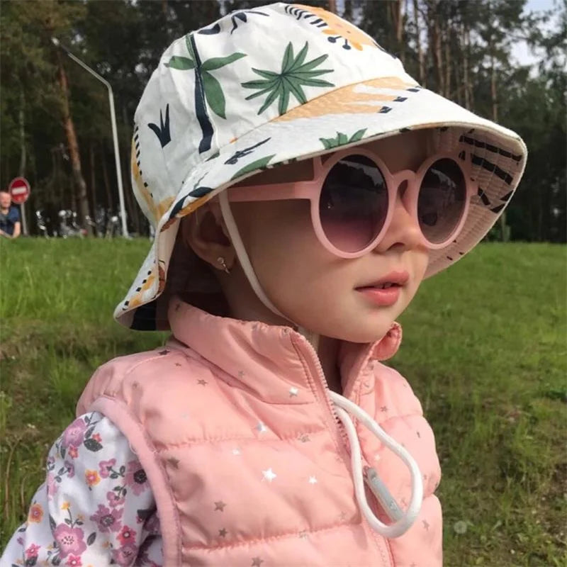 Summer Panama Baby Cartoon Fisherman Hat