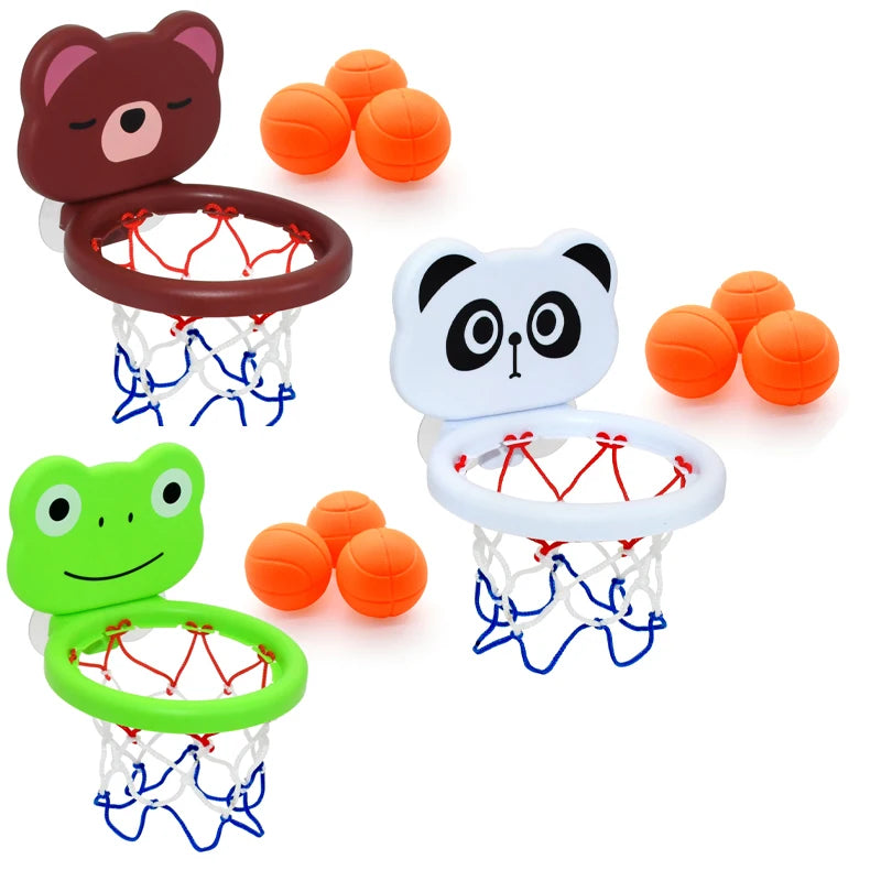 Baby Bath Toys Suction Cup Shooting Basketball Bathroom Toy