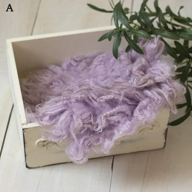 High Quality Wool Blanket Newborn Baby Photo Props Hand Made