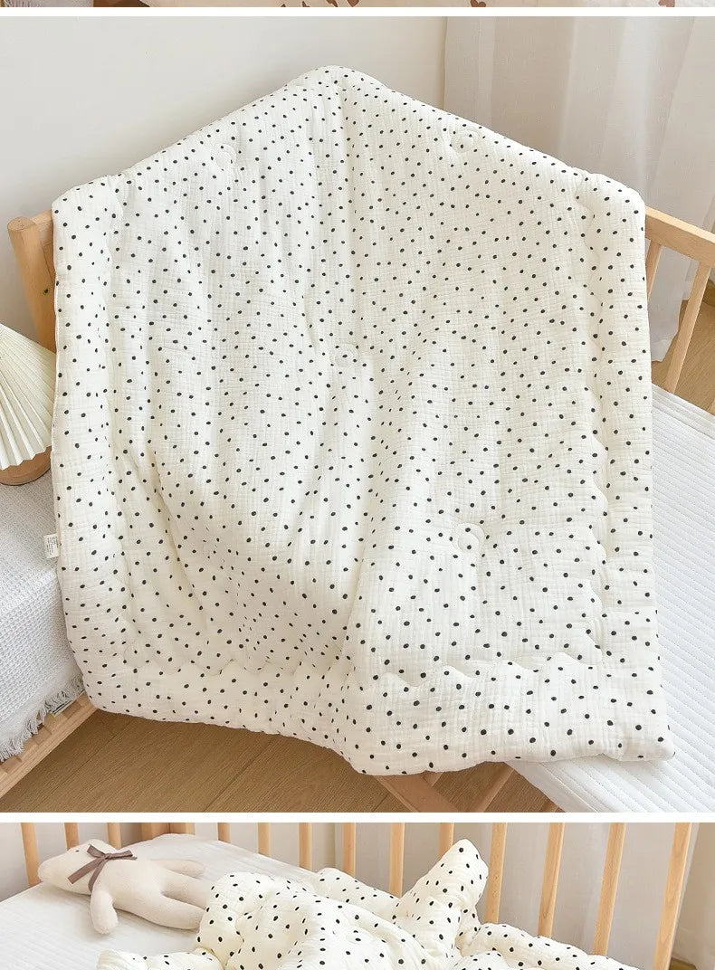 Baby Cotton Muslin Comforter Blanket Newborn