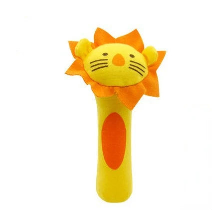 Colourful Animal Rattle Plush Stuffed Handbell Baby Soft Rattle Toys
