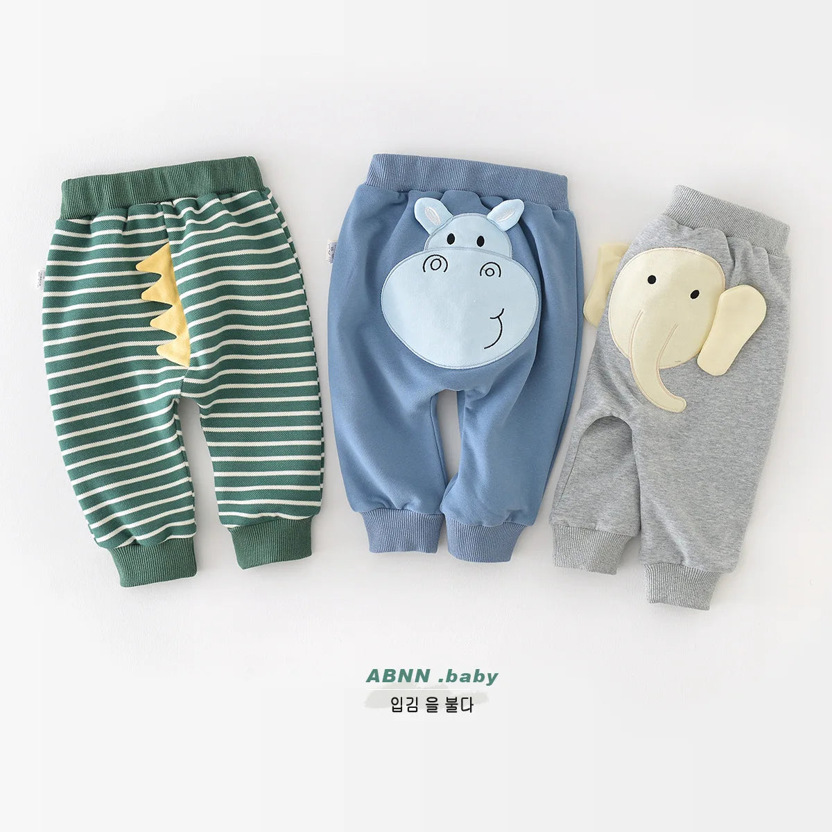 2024 Spring Autumn Baby Boys Pants Cotton Cartoon Loose Infant Boys Sports Pants Cusual Toddler Boys Jogger Pants