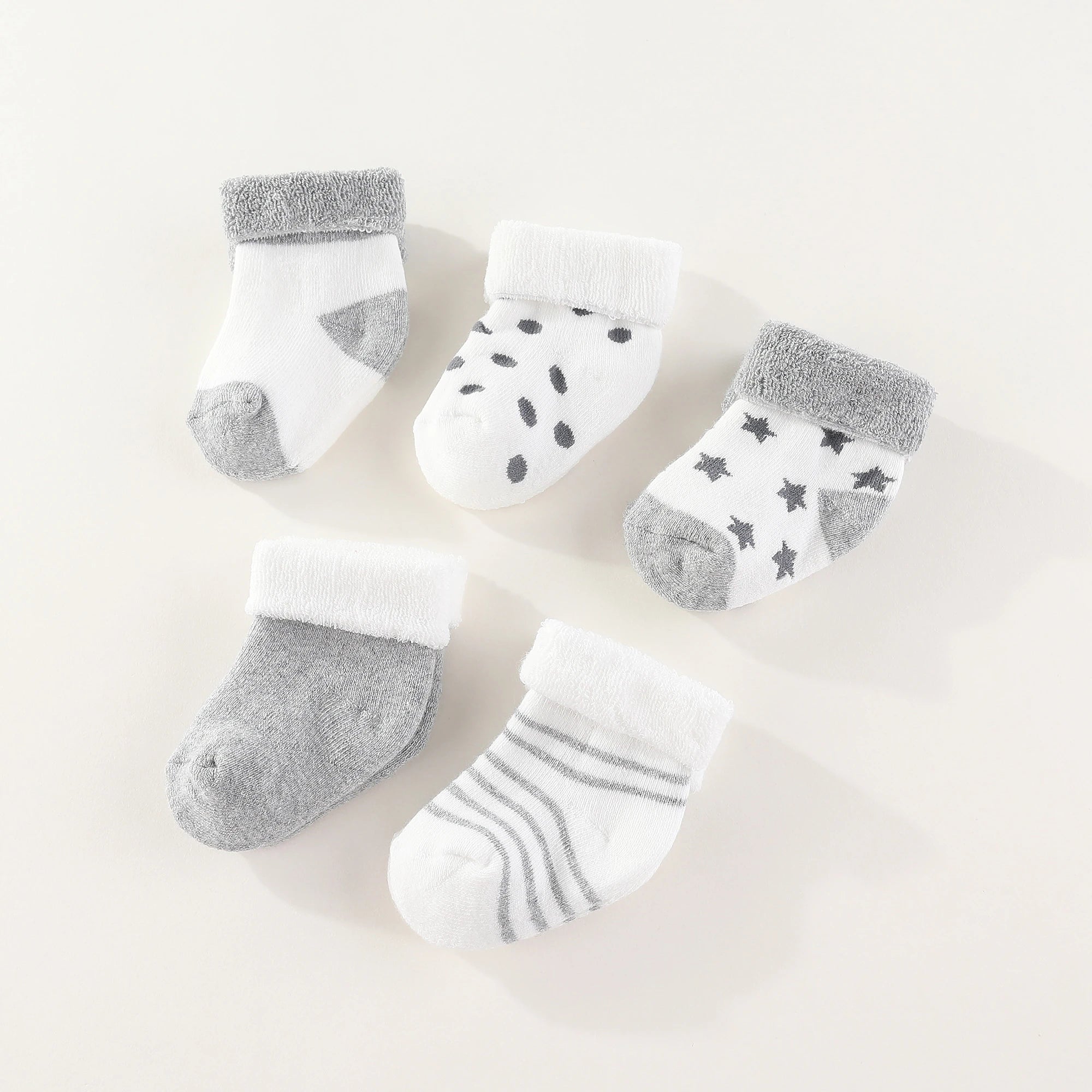 5 Pairs 100%Cotton Baby Socks Sets