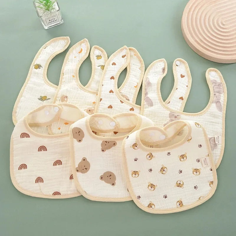 6 Layer Cotton Baby Saliva Towel