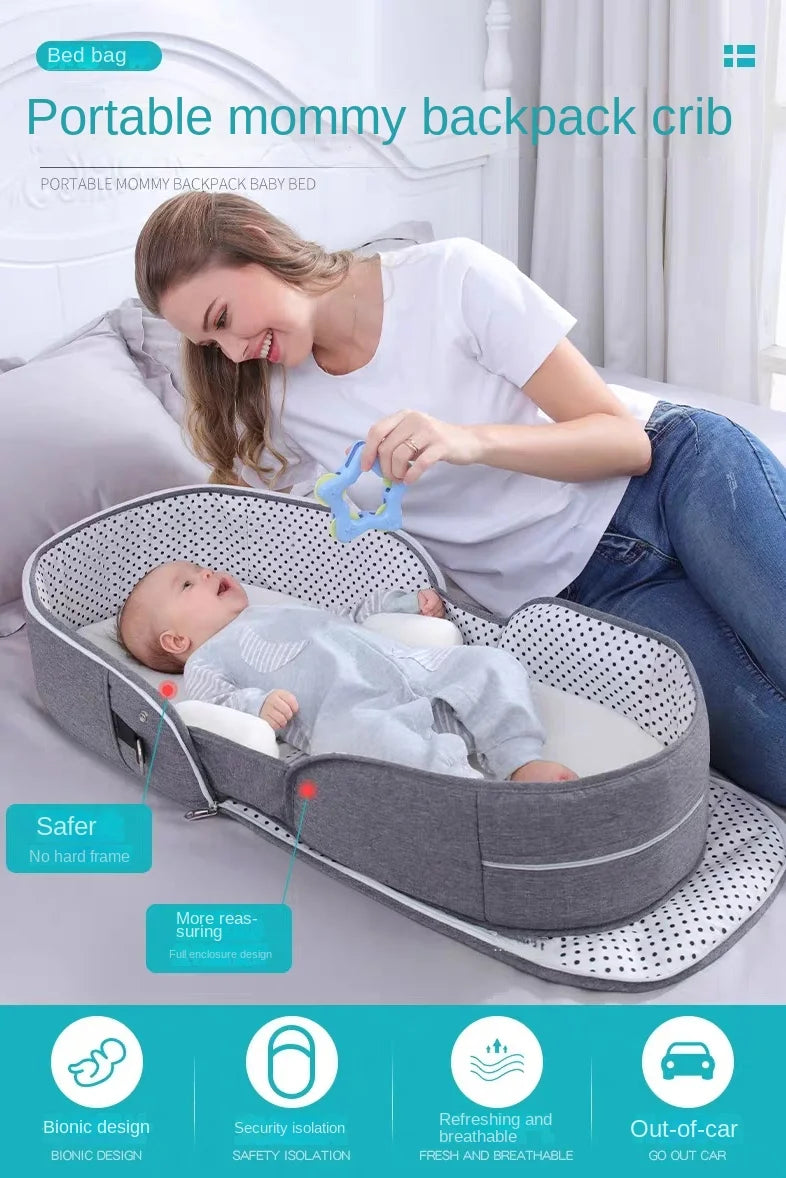Mosquito Net Portable Cribs Travel Baby Bed For Newborn Baby