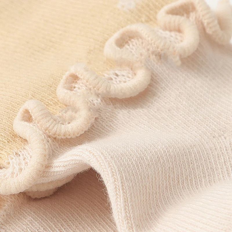 Newborn Infants Frilly Socks Soft Girls Cotton Sock