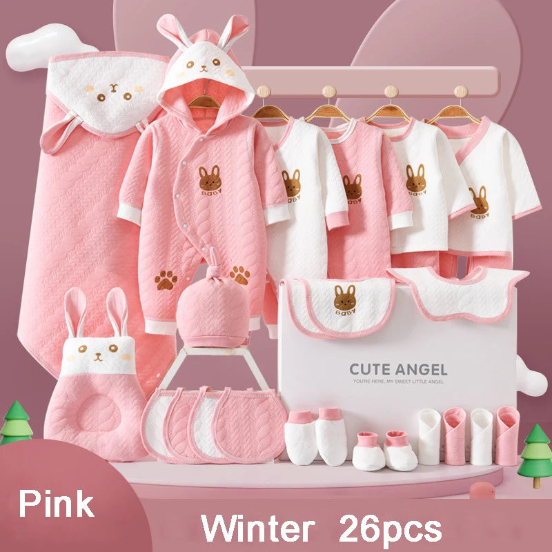 22/24/26 Pieces/0-3Months Newborn Baby Clothing 100% Cotton Set