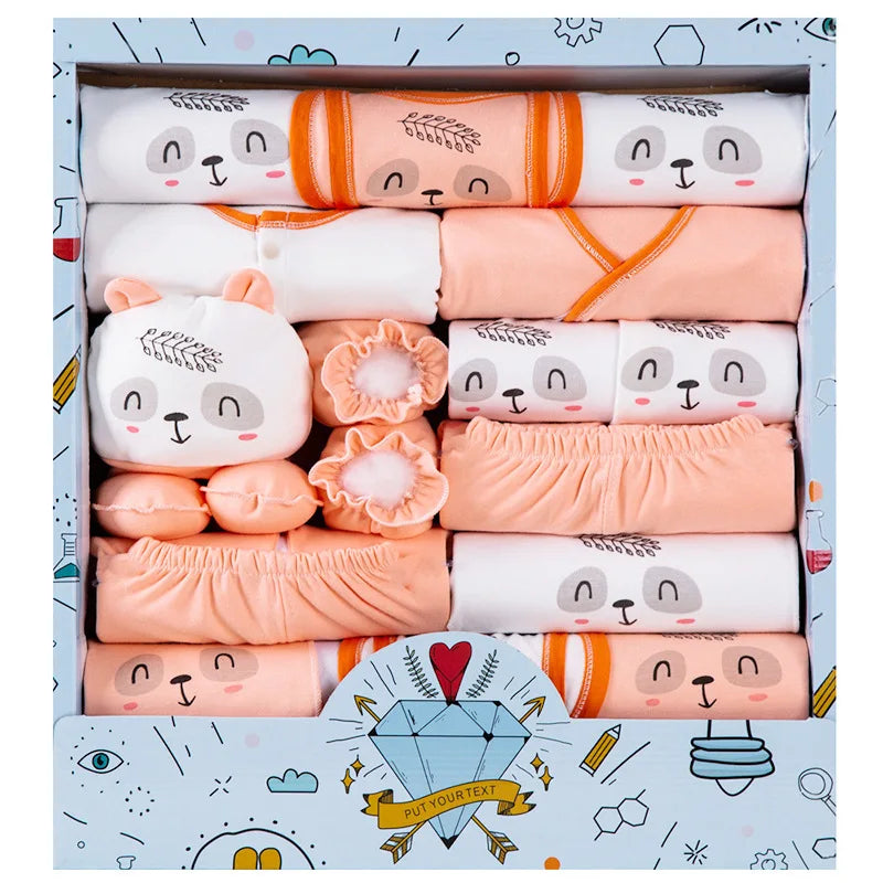 18Pcs Baby Cotton Newborn Gift Set Autumn Long Sleeve