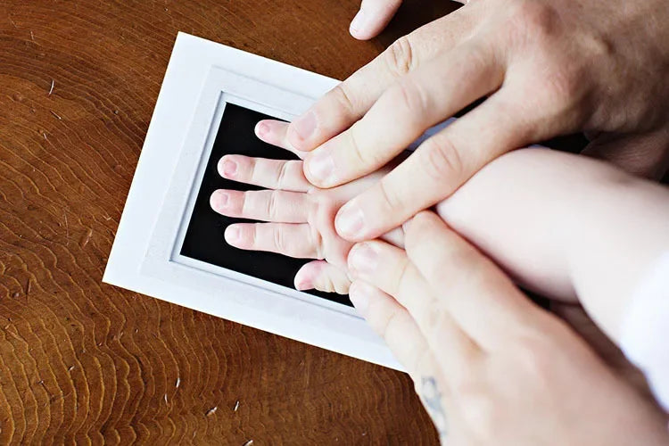 Newborn Baby DIY Hand And Footprint Kit Ink Handprint Baby Shower Gift