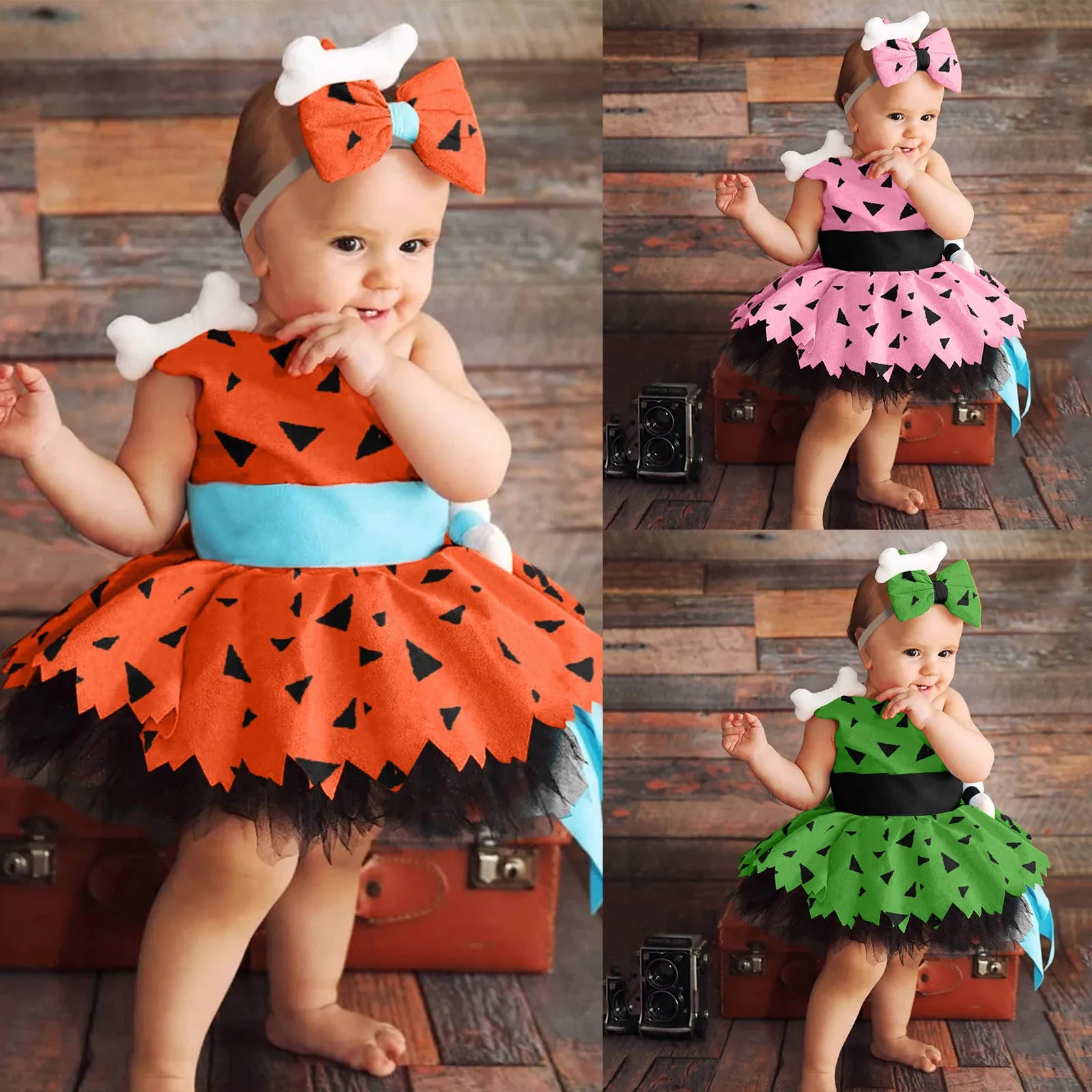 Halloween Costume Toddler Baby Girl Caveman Dress Up Clothing