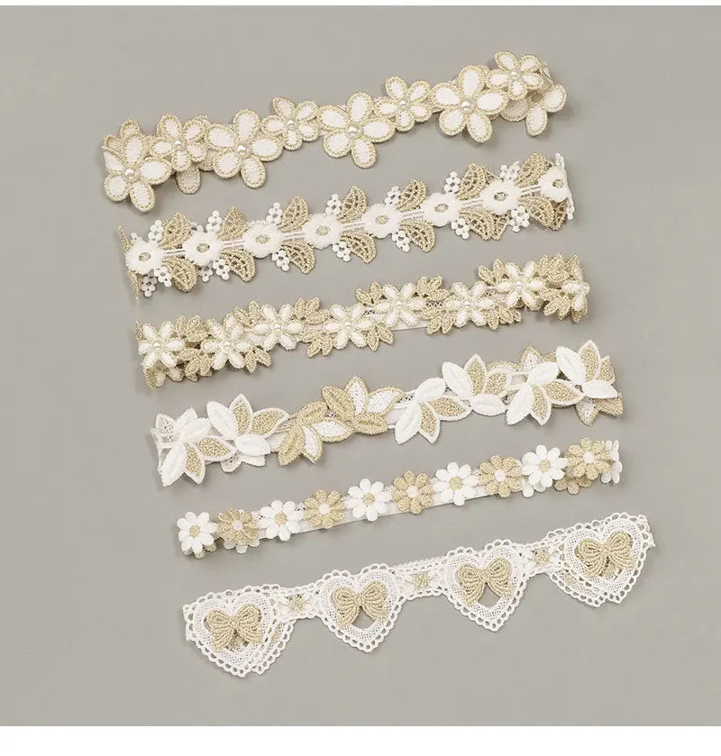 Princess Flower Decor Elastic Hair Bands for Newborns Accessories