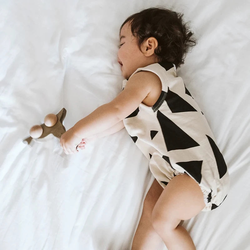 0-24M Summer Toddler Baby Bodysuits Cotton Leopard /Wave Dot Printing