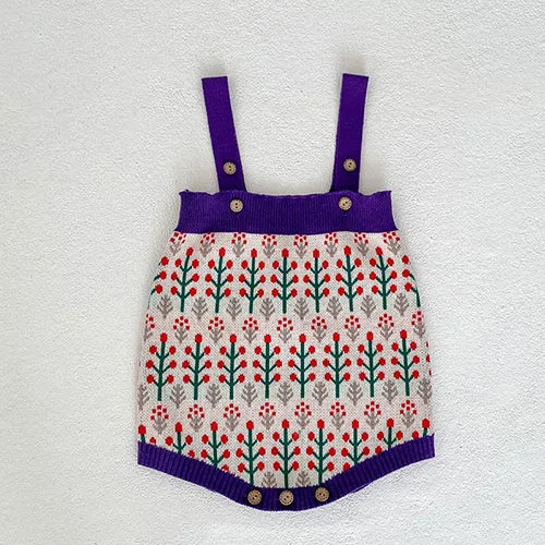 2024 New Spring Infant Baby Girls Knitted Clothing Set