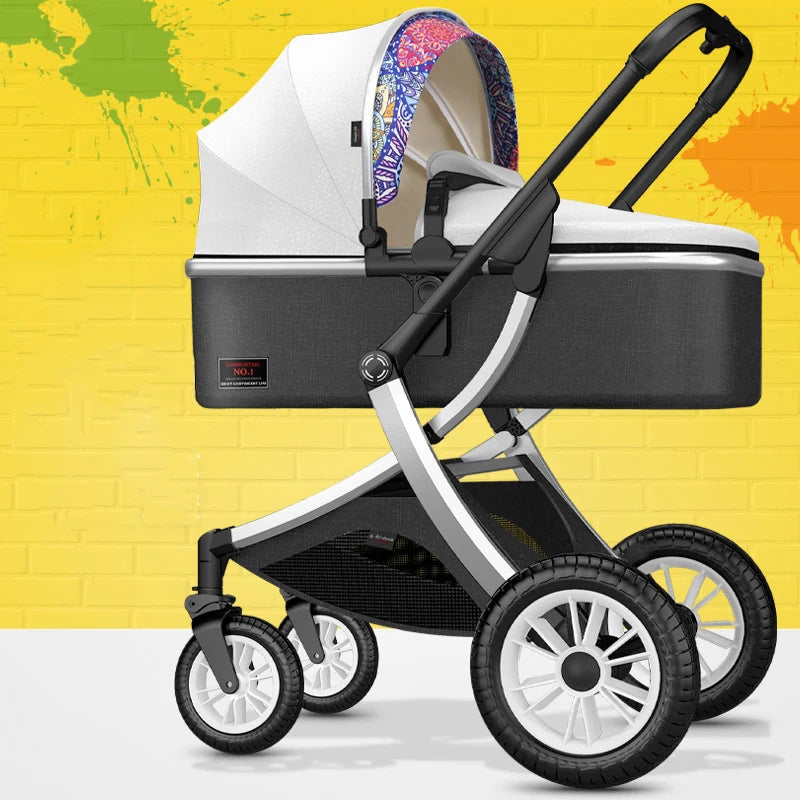 2023 NEW baby stroller 3 in 1 High Landscape Stroller Reclining Baby Carriage Foldable Stroller Baby Bassinet Puchair Newborn