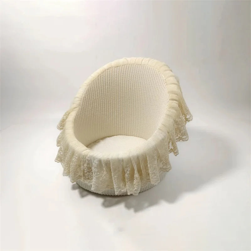 Lace Round Sofa Chair Auxiliary Posing Props