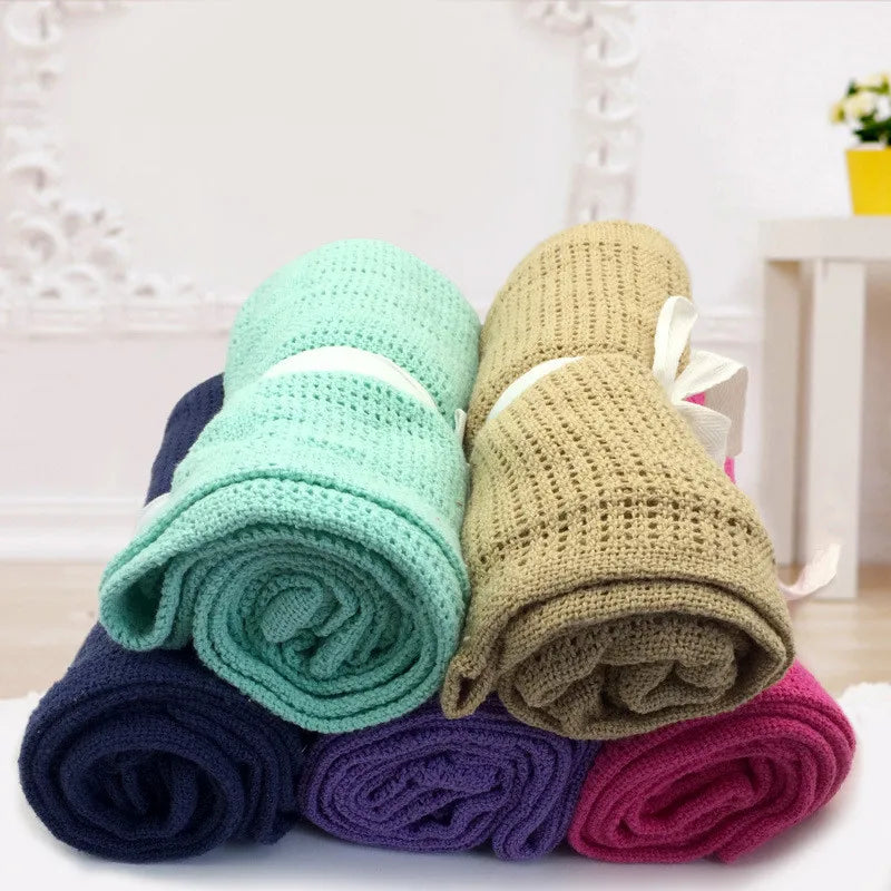 Baby Blanket Cotton Infant Wrap Bath Towel Stroller Cover