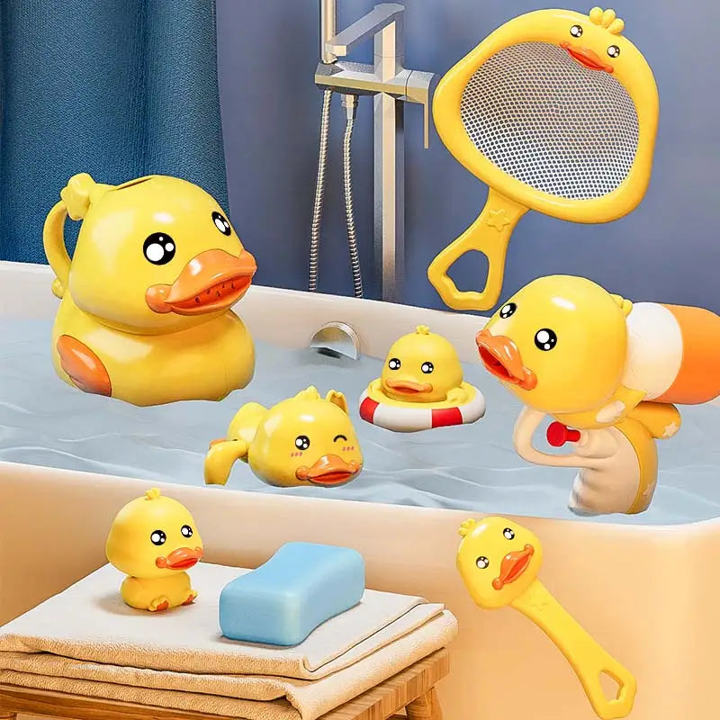 Baby Bath Toys Bathing Duck Cartoon Animal Water Toys