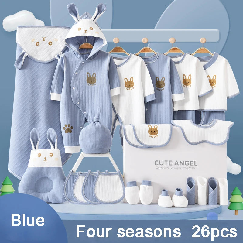 22/24/26 Pieces/0-3Months Newborn Baby Clothing 100% Cotton Set